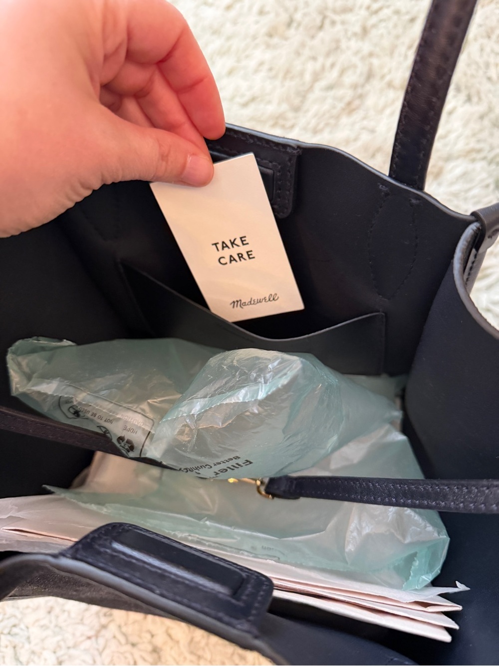 Madewell Lexington Small Tote in Suede - Picture 8 of 8